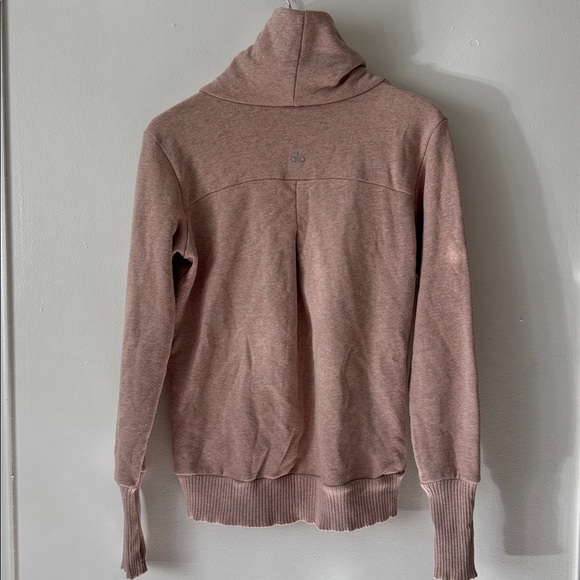 Alo XS Haze Long Sleeve Top Yoga Cover Up in Pink - Picture 7 of 9